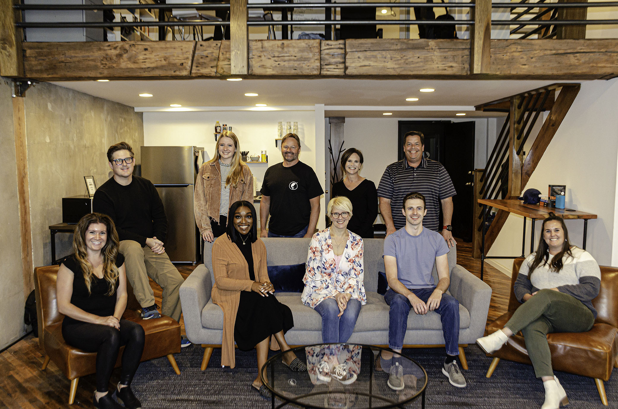 GoEpps employees group photo in their office.